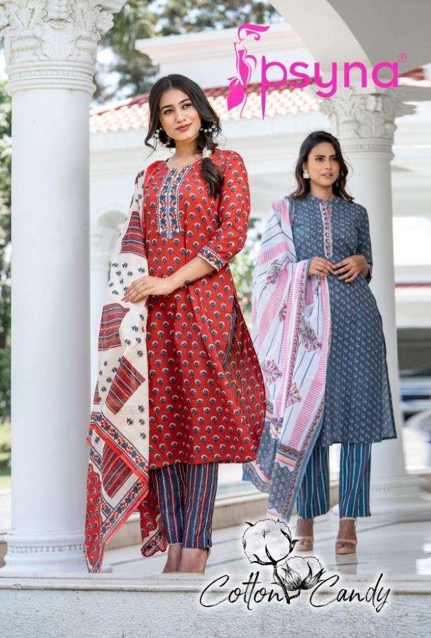 PSYNA PRESENTS COTTON CANDY PRINTED WHOLESALE READYMADE COLLECTION